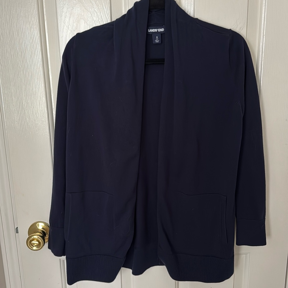 Lands End Shawl Collar Cardigan
